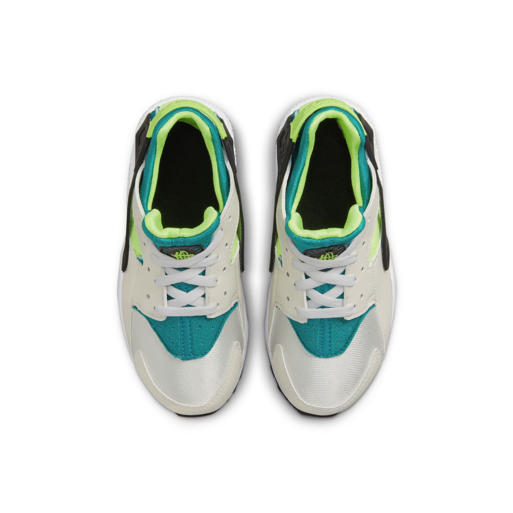[704949-045] Preschool Nike HUARACHE RUN PS 'BRIGHT SPRUCE VOLT'
