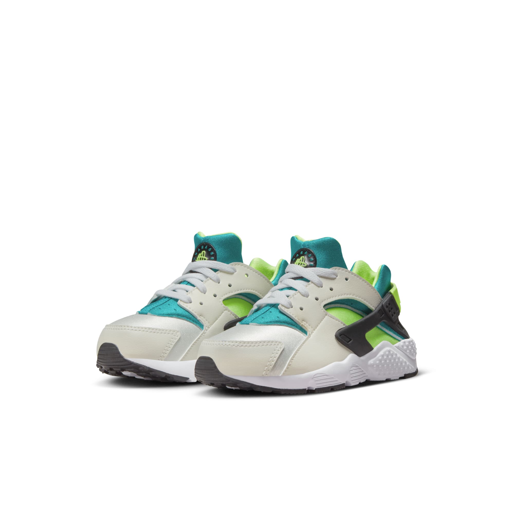 [704949-045] Preschool Nike HUARACHE RUN PS 'BRIGHT SPRUCE VOLT'