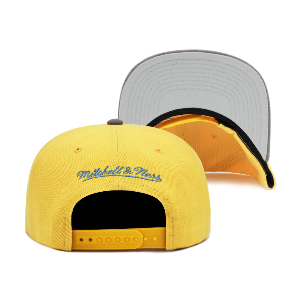 MENS MITCHELL & NESS NBA CORE BASIC SNAPBACK GRIZZLIES - GOLD-GREY
