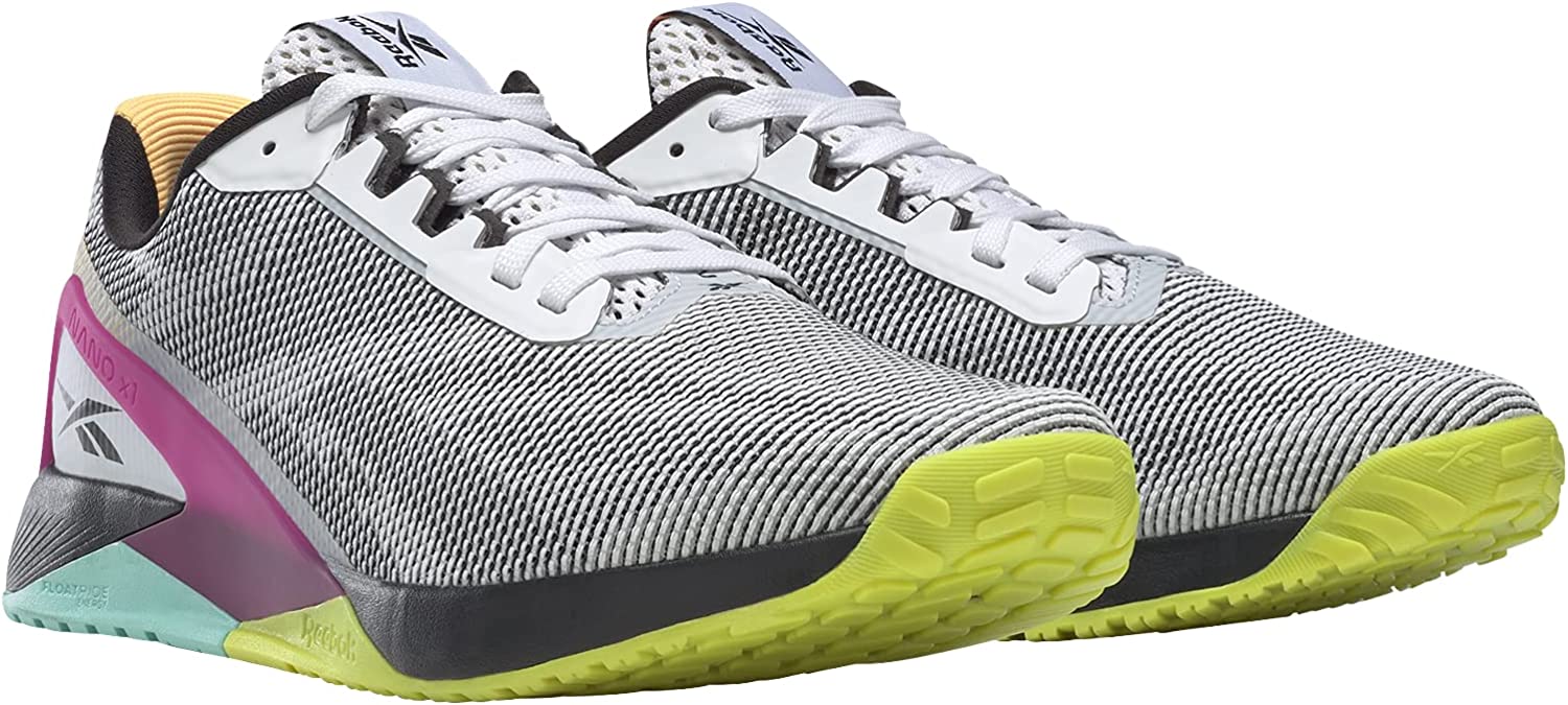 [H02865] Womens Reebok NANO X1 GRIT 'WHITE BLACK PURSUIT PINK'