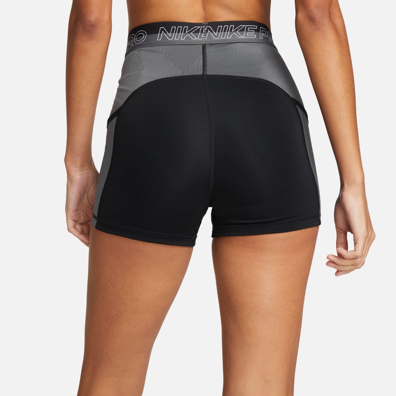 [DX0059-010] WOMENS NIKE PRO HIGH-WAISTED 3" TRAINING SHORTS WITH POCKETS