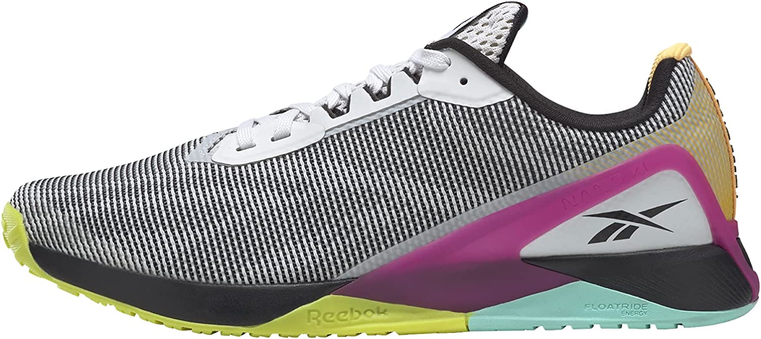 [H02865] Womens Reebok NANO X1 GRIT 'WHITE BLACK PURSUIT PINK'