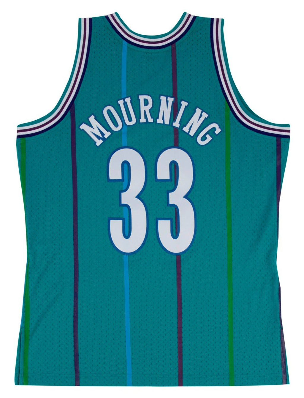 Mens Mitchell & Ness NBA SWINGMAN JERSEY HORNETS ALONZO MOURNING