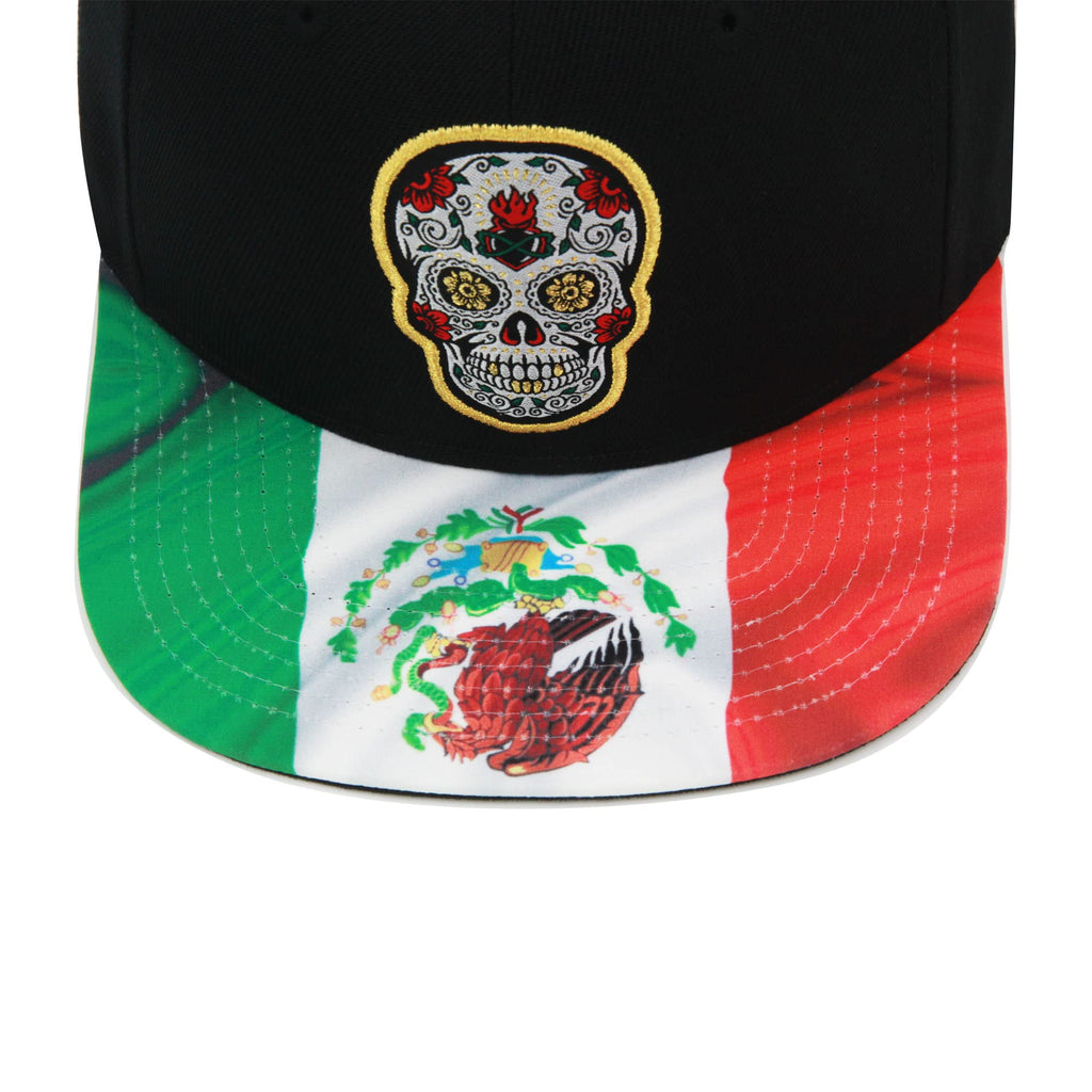Mens Mitchell & Ness BRANDED SUGAR SKULL SNAPBACK - MEXICAN FLAG