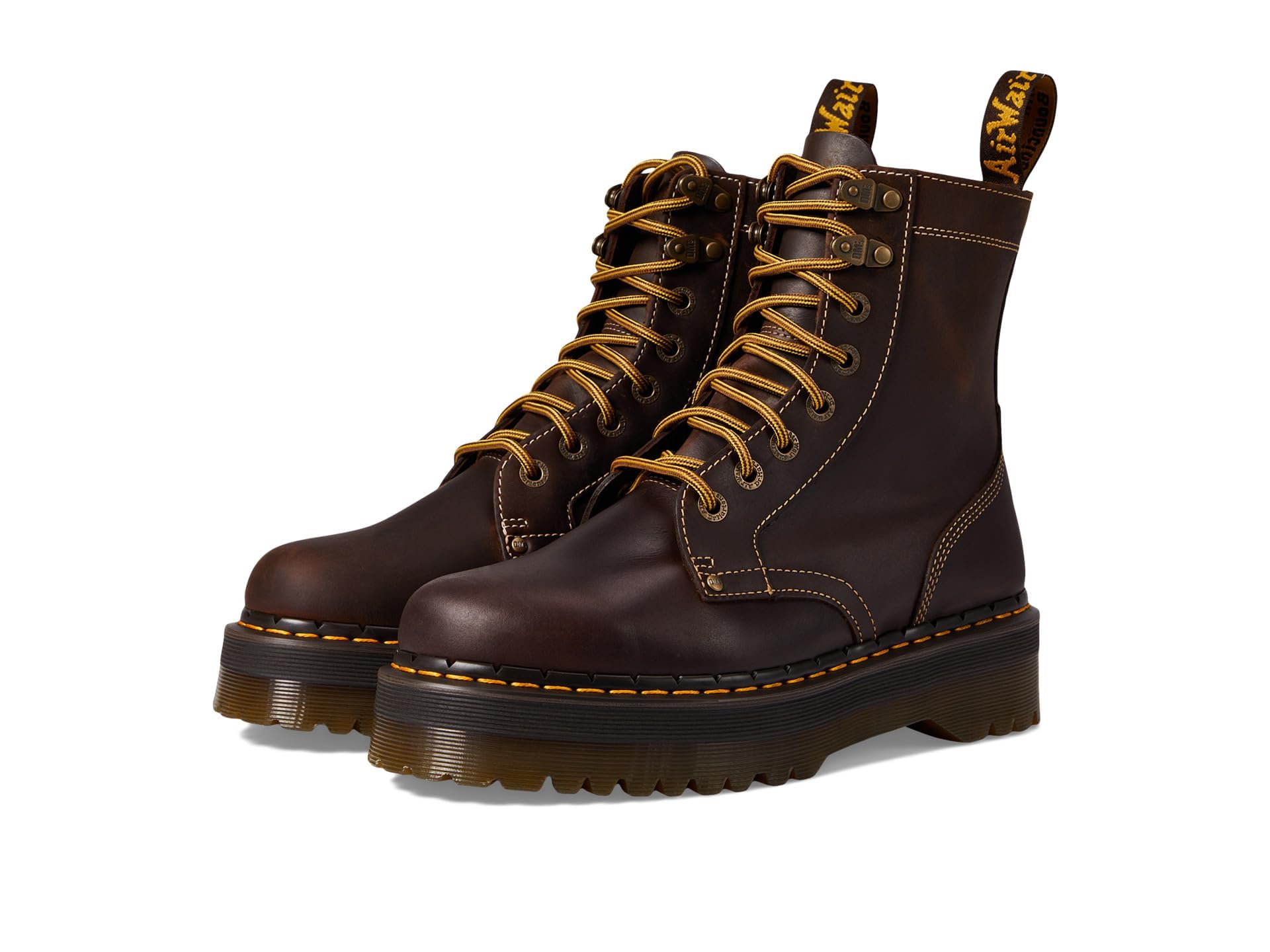 [31125201] UNISEX DR. MARTENS JADON BOOT ARC CRAZY HORSE PLATFORMS