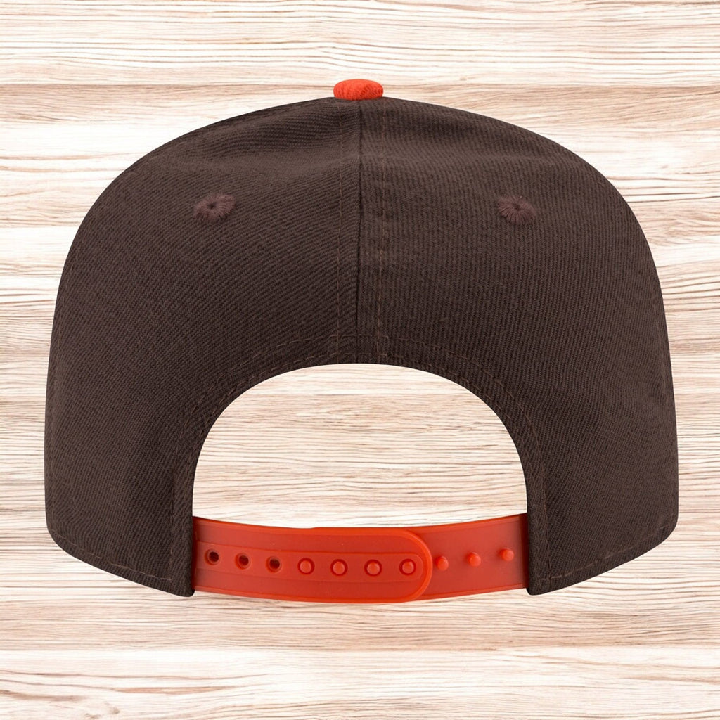 [11873017] MENS NEW ERA NFL CLEVELAND BROWNS 950 2TONE SNAPBACK - BROWN/ORNAGE