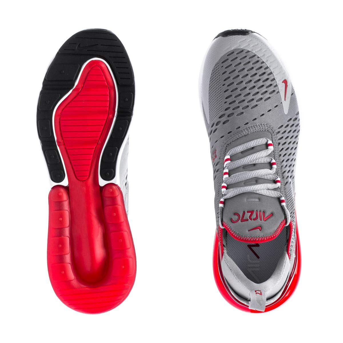 [CW7048-001] Mens Nike AIR MAX 270 'PARTICLE GREY UNIVERSITY RED'