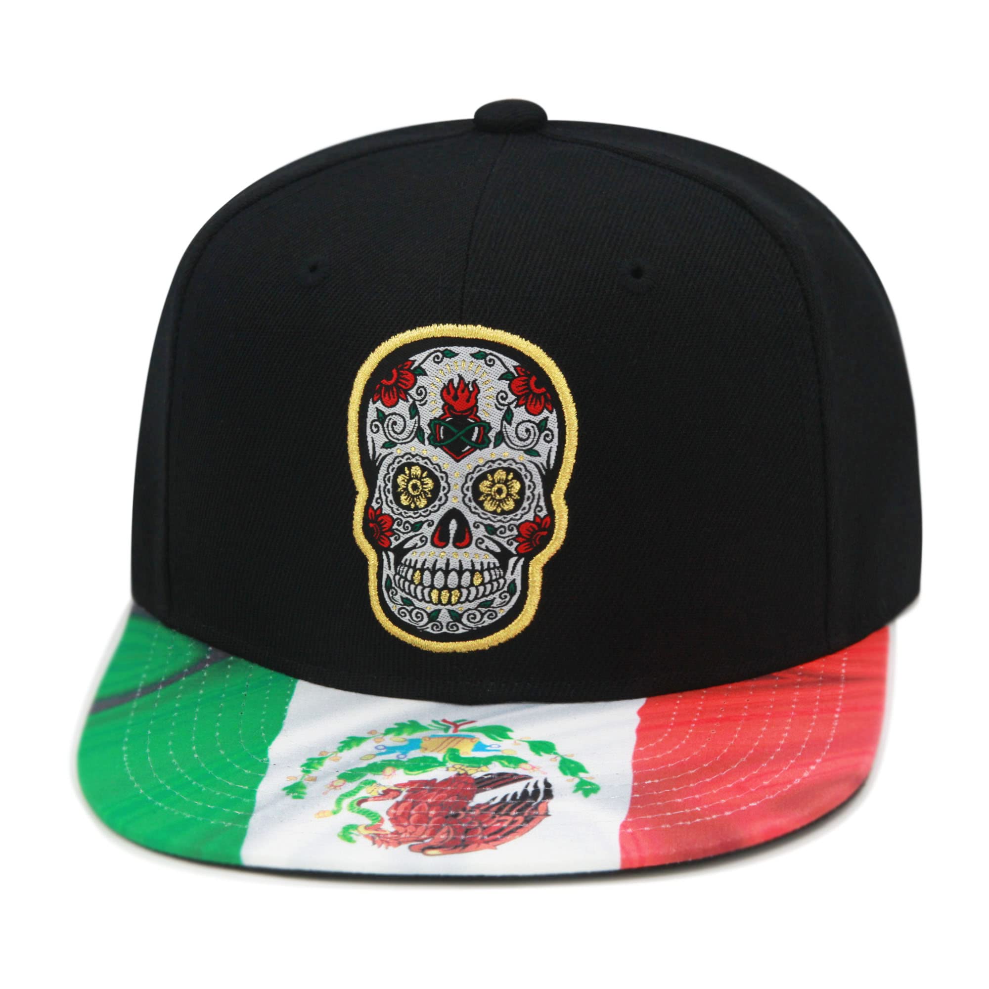 Mens Mitchell & Ness BRANDED SUGAR SKULL SNAPBACK - MEXICAN FLAG
