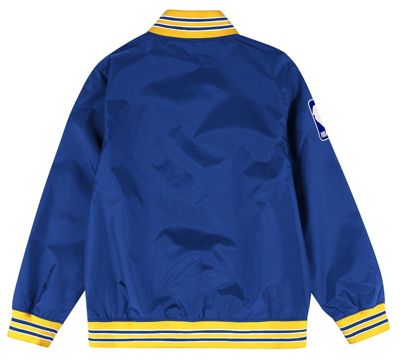 Mens Mitchell & Ness NBA Golden State Warriors Hardwood Warmup Pullover Jacket