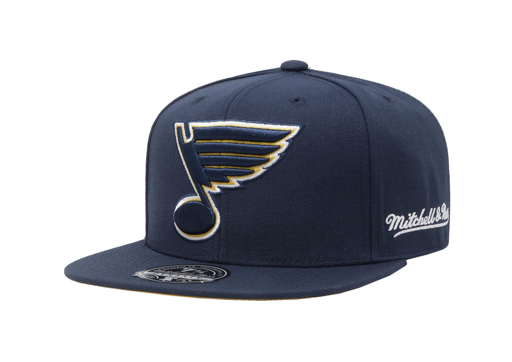 Mens Mitchell & Ness NHL VINTAGE FITTED BLUES