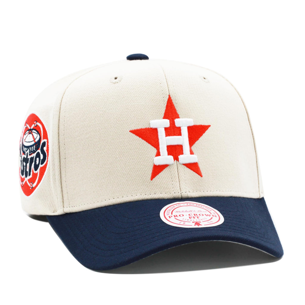 MENS MITCHELL & NESS MLB GAME ON PRO SNAPBACK COOP ASTROS - OFF WHITE
