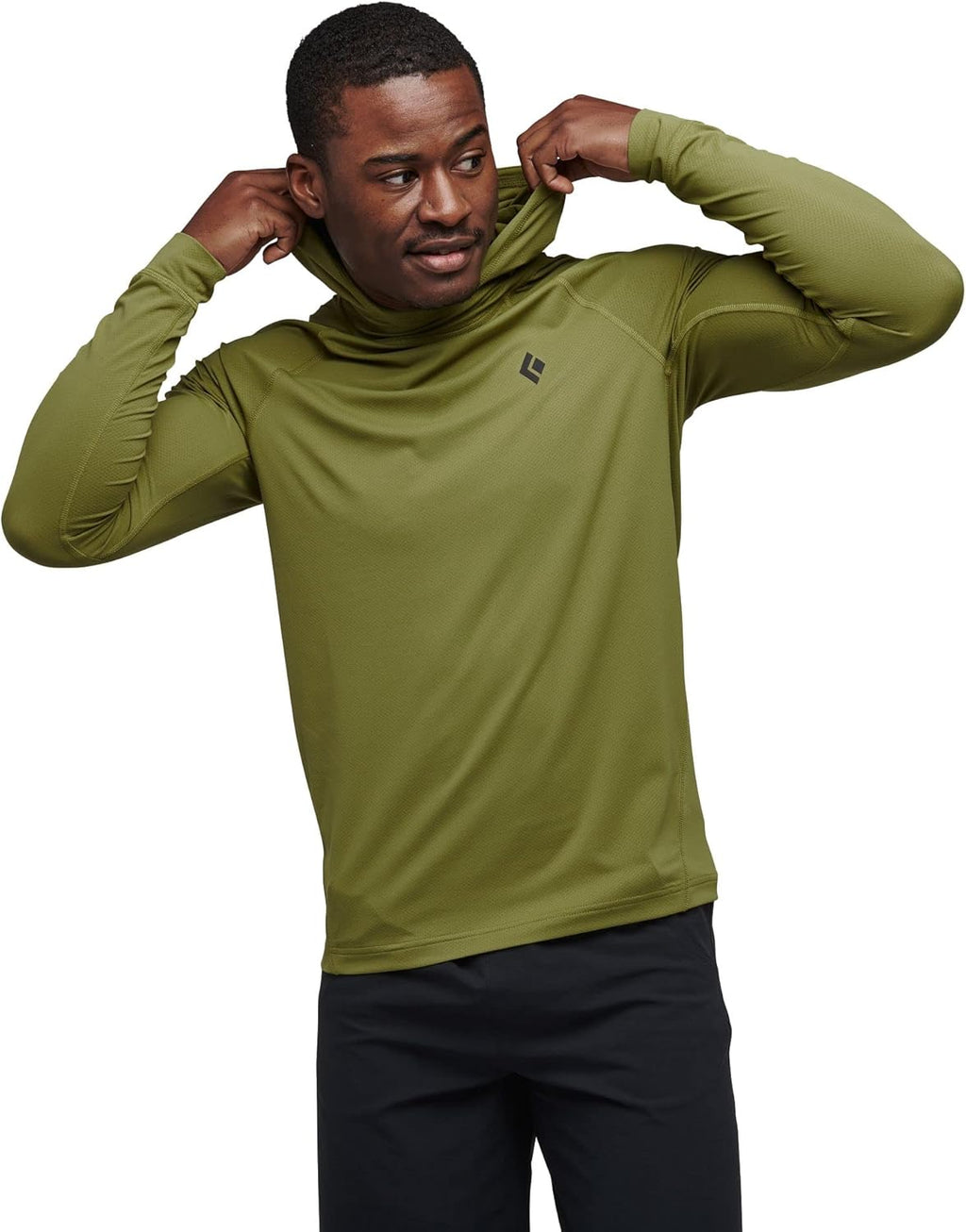 [AP7520203039] MENS BLACK DIAMOND ALPENGLOW UPF 50+ HOODY
