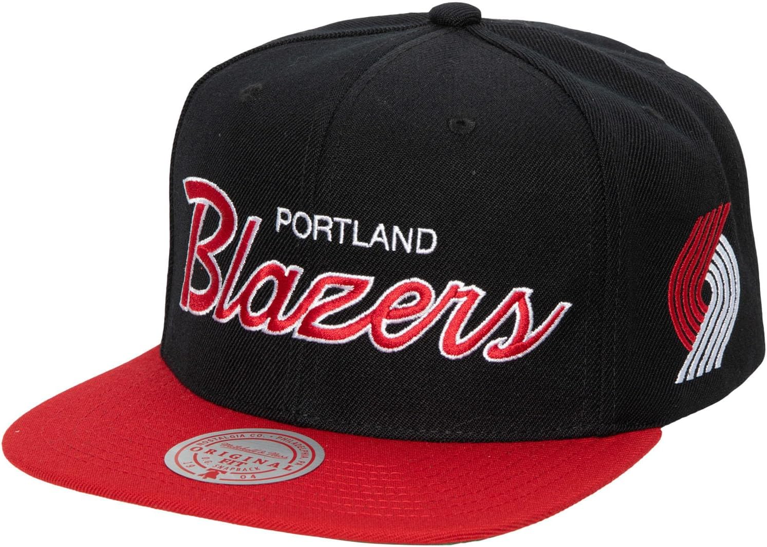 Mens Mitchell & Ness NBA TEAM SCRIPT 2.0 SNAPBACK HWC TRAIL BLAZERS
