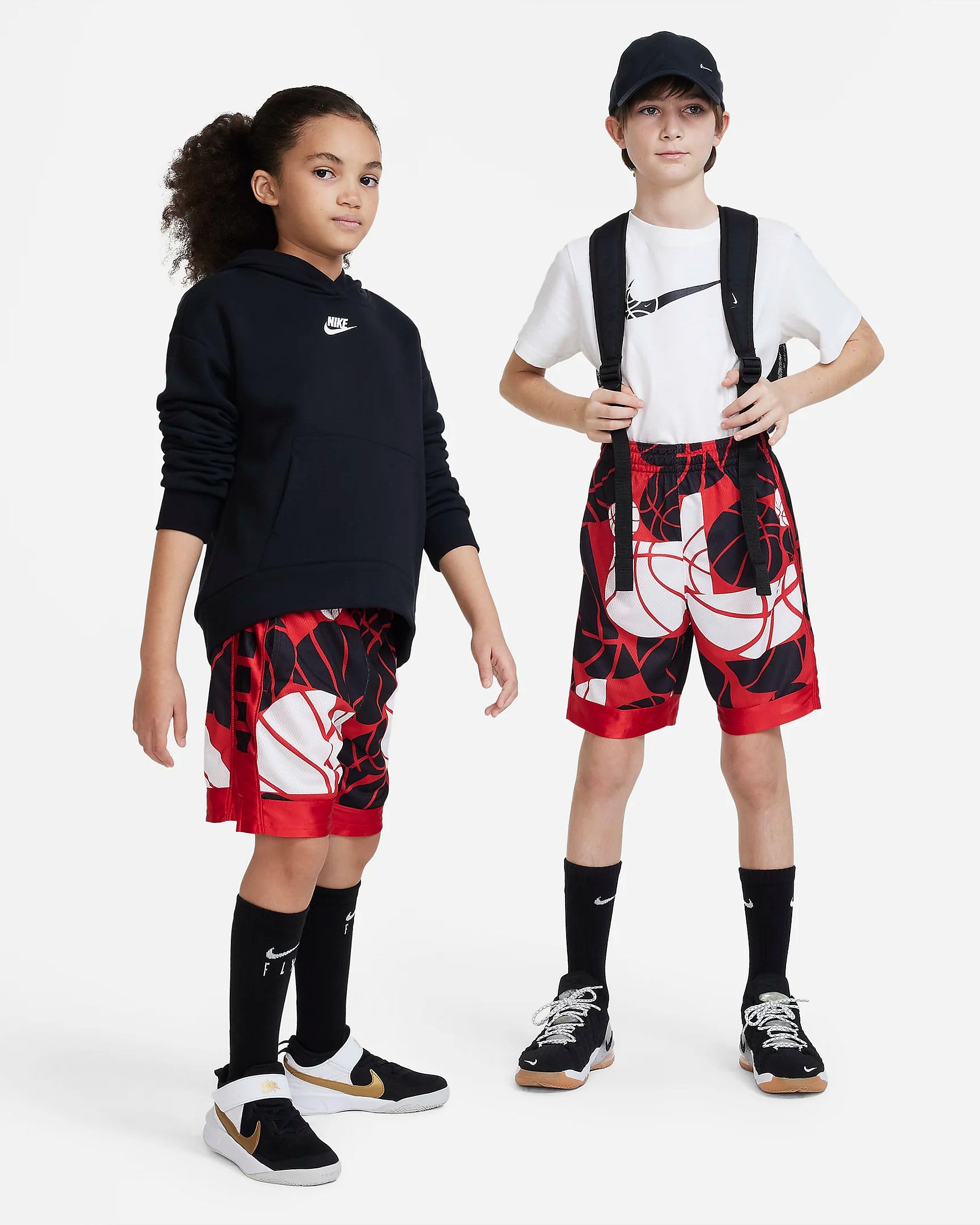 [DX5513-657] YOUTH NIKE DRI-FIT ELITE BIG KIDS' PRINTED BASKETBALL SHORTS
