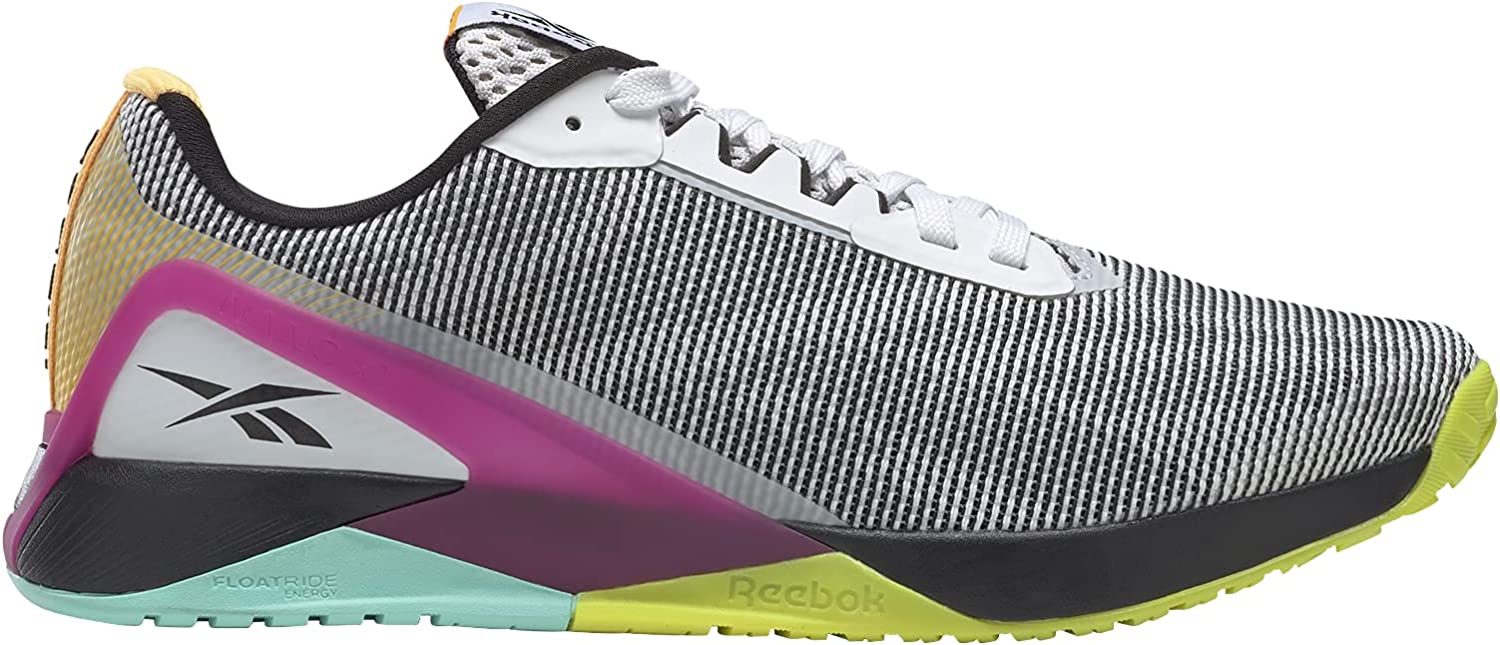 [H02865] Womens Reebok NANO X1 GRIT 'WHITE BLACK PURSUIT PINK'