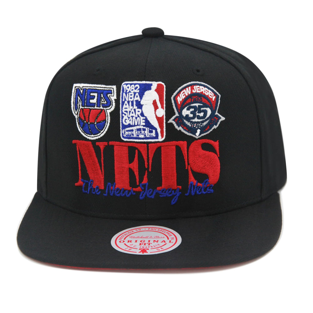 Mens Mitchell & Ness NBA REFRAME RETRO SNAPBACK NETS