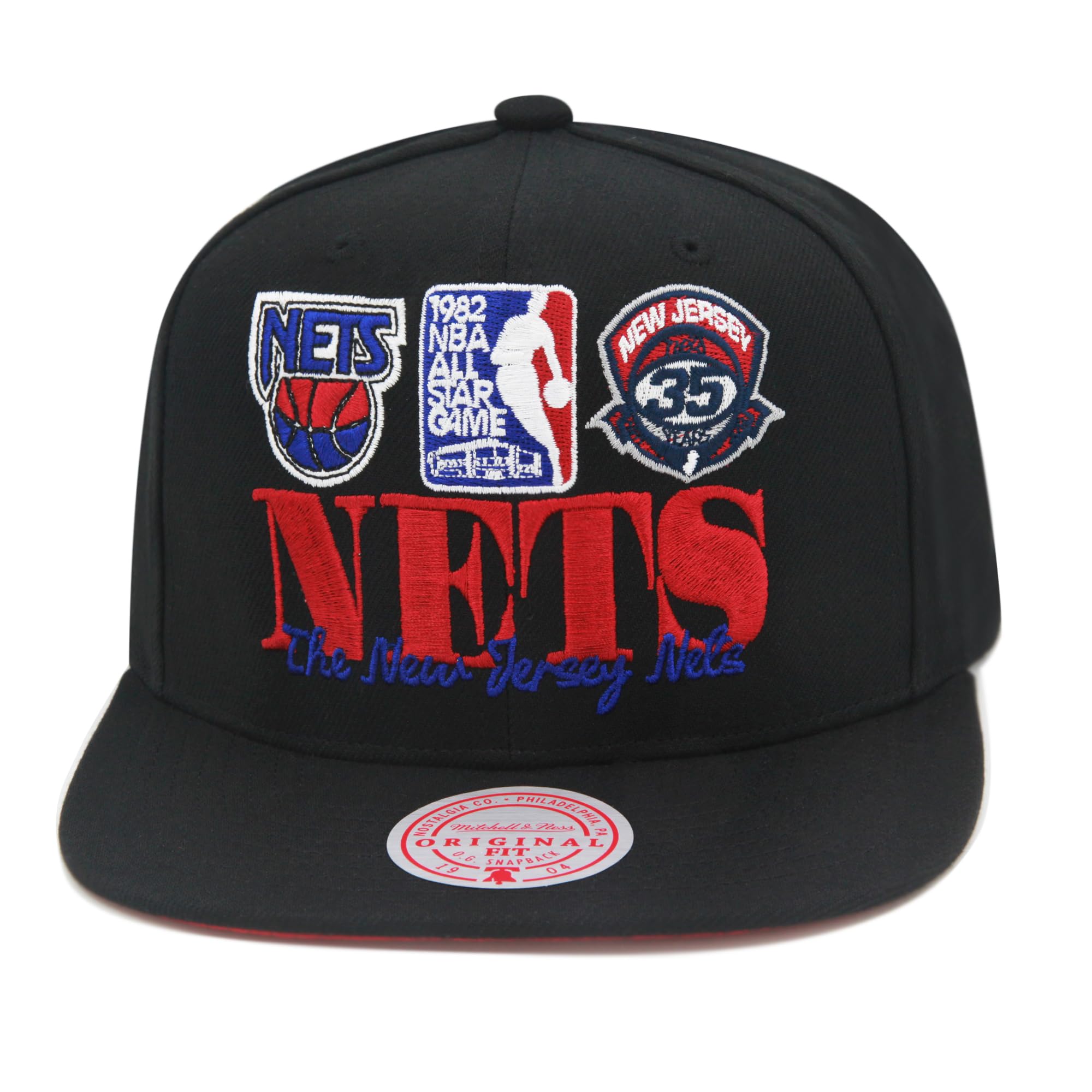 Mens Mitchell & Ness NBA REFRAME RETRO SNAPBACK NETS