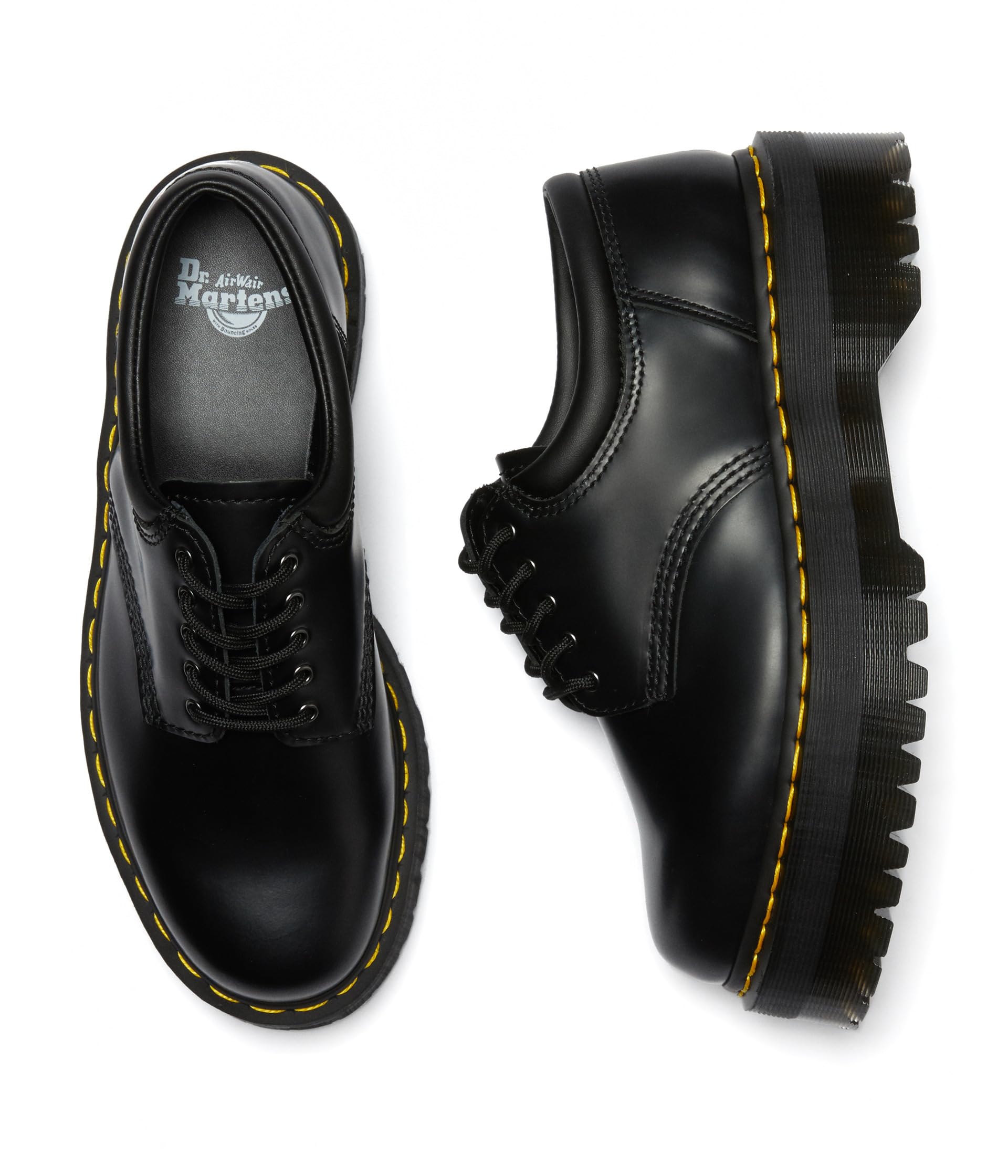 [24690001] UNISEX DR. MARTENS 8053 LEATHER PLATFORM CASUAL SHOES