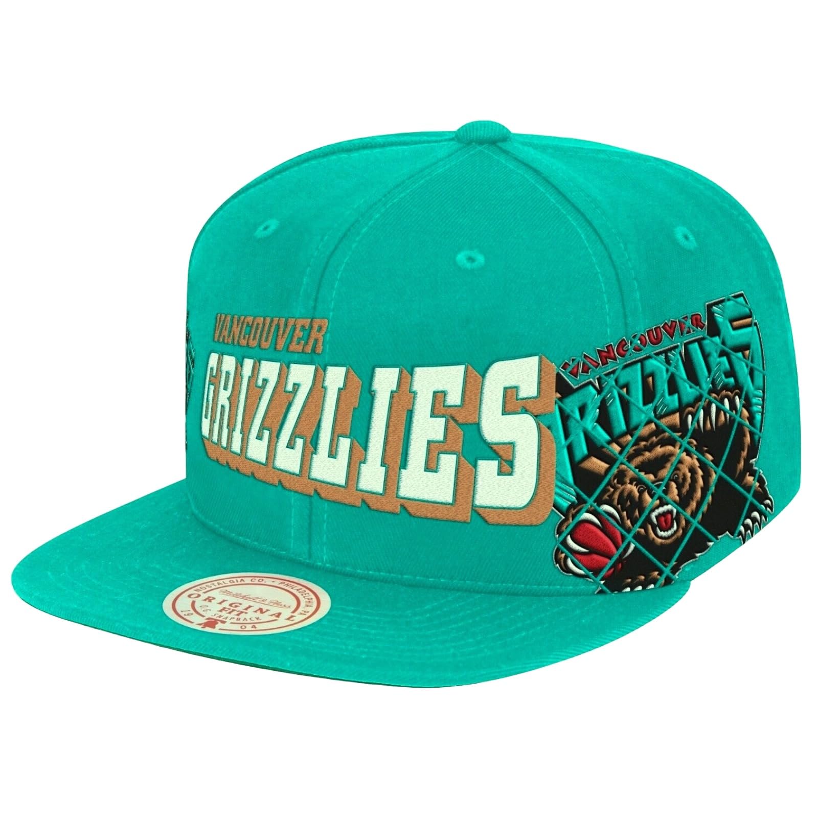 Mens MITCHELL & NESS NBA THE GRID SNAPBACK HWC GRIZZLIES