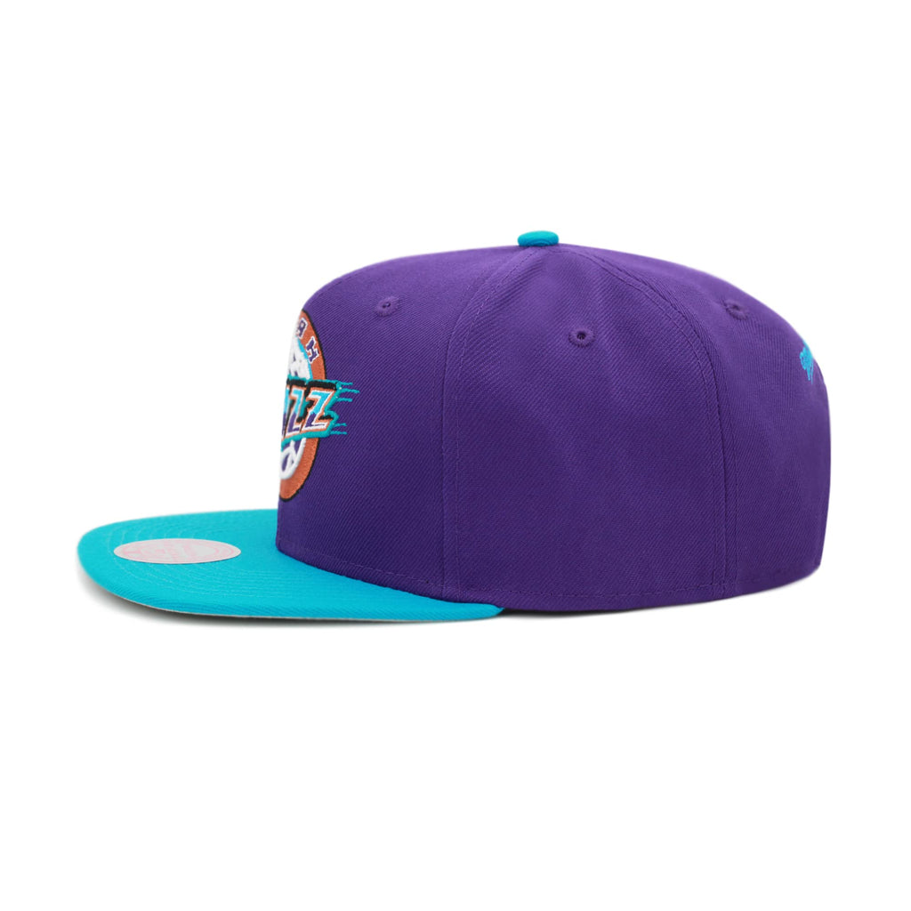 MENS MITCHELL & NESS NBA JUMBOTRON SNAPBACK HWC JAZZ - PURPLE