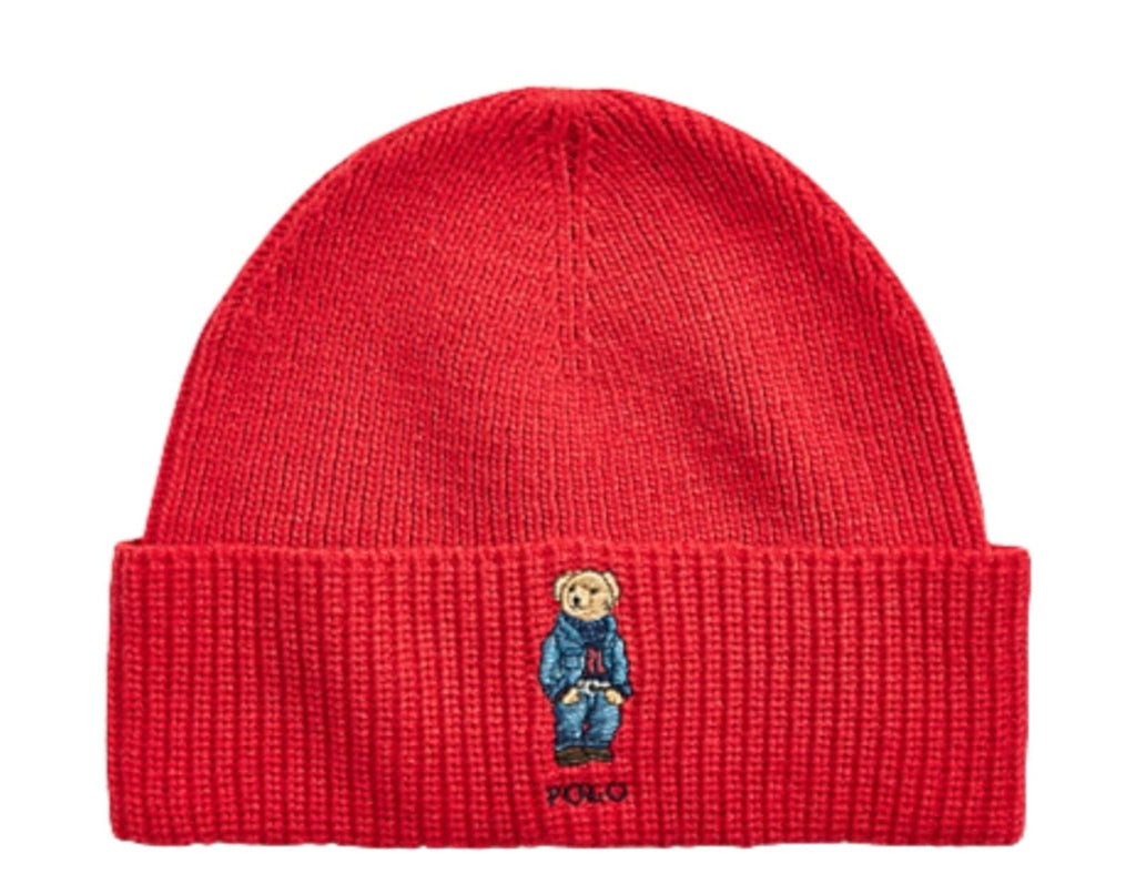 [PC0826-617] ADULT POLO RALPH LAUREN SOLID DENIM BEAR BEANIE