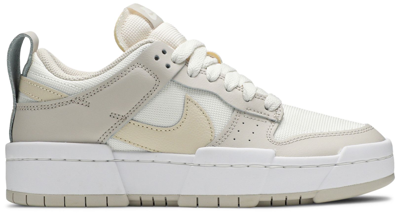 [CK6654-103] WOMENS NIKE DUNK LOW DISRUPT 'SAIL DESERT SAND'