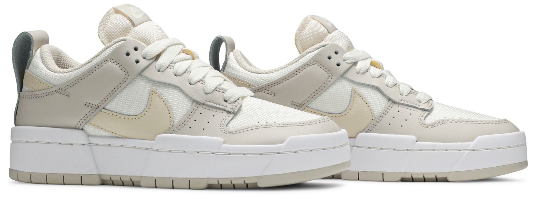 [CK6654-103] WOMENS NIKE DUNK LOW DISRUPT 'SAIL DESERT SAND'