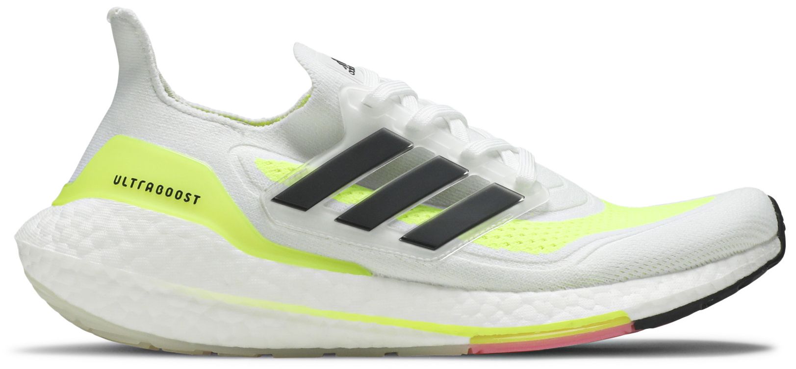 [FY0377] MENS ADIDAS ULTRA BOOST 21 'WHITE SOLAR YELLOW'