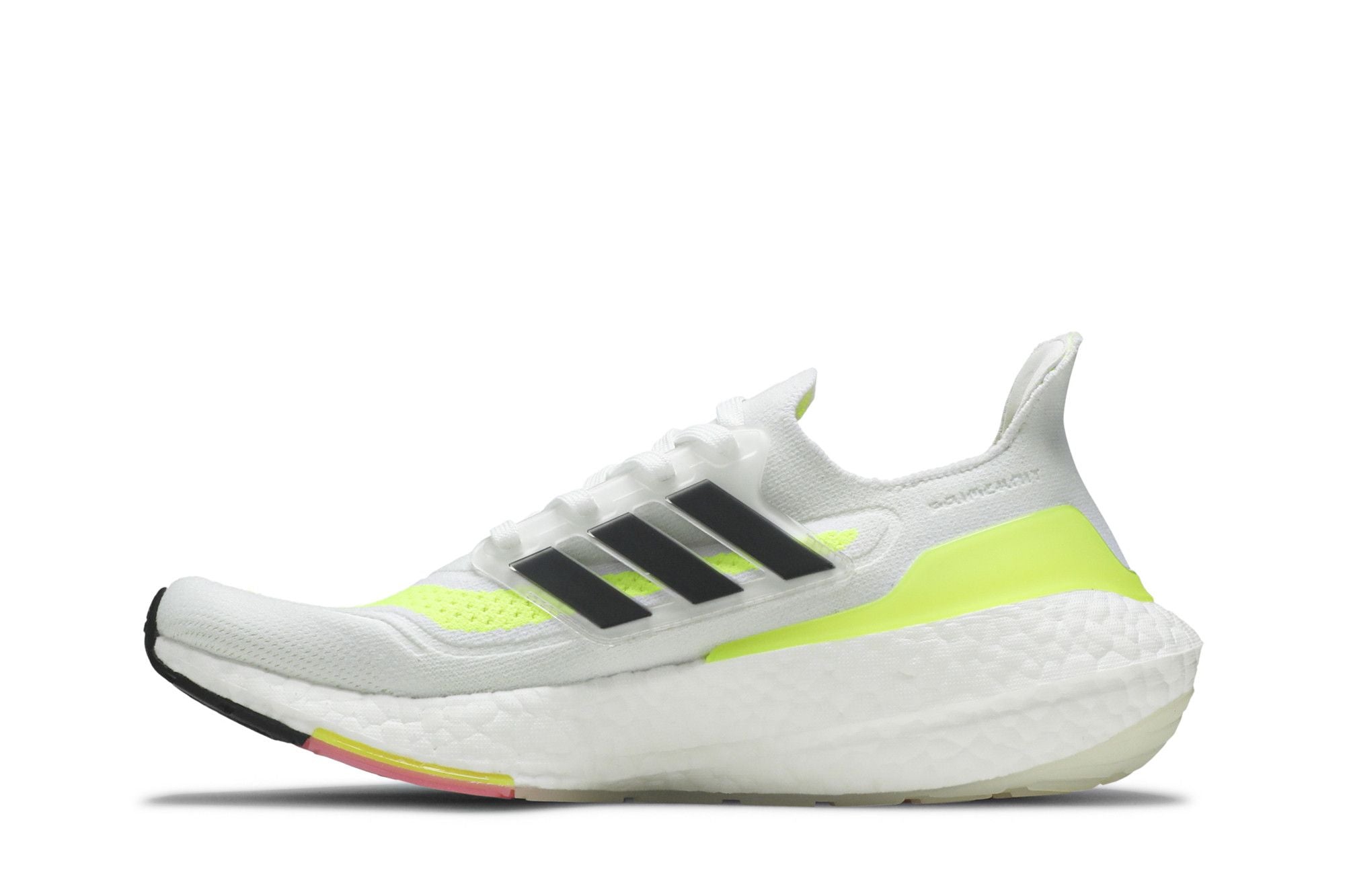 [FY0377] MENS ADIDAS ULTRA BOOST 21 'WHITE SOLAR YELLOW'