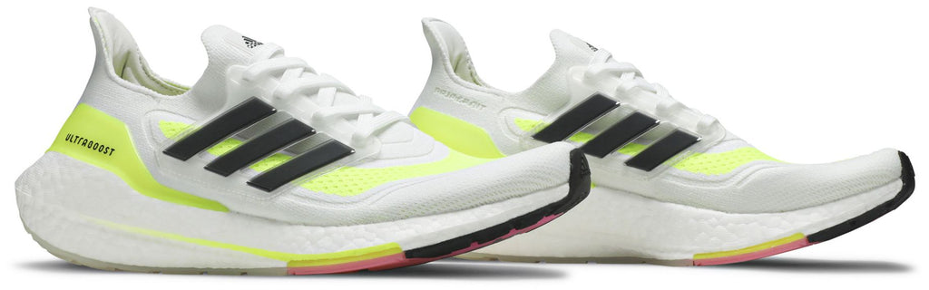[FY0377] MENS ADIDAS ULTRA BOOST 21 'WHITE SOLAR YELLOW'