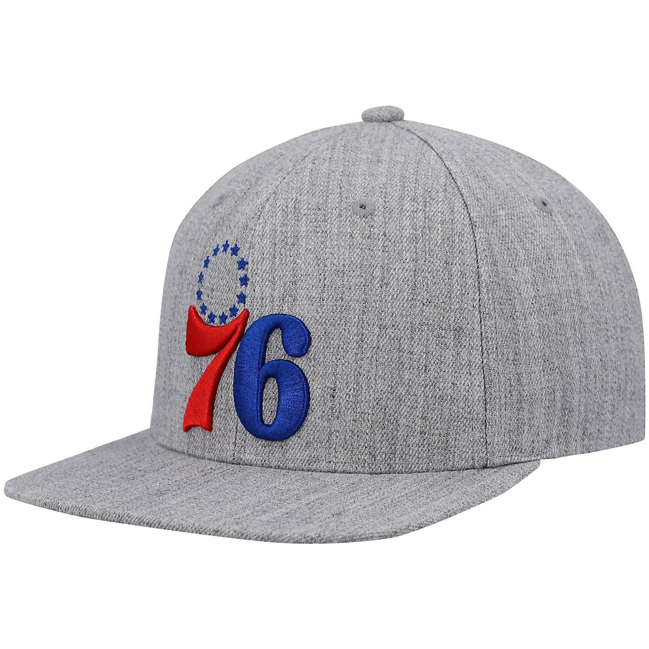 MENS MITCHELL & NESS NBA TEAM HEATHER 2.0 SNAPBACK 76ERS