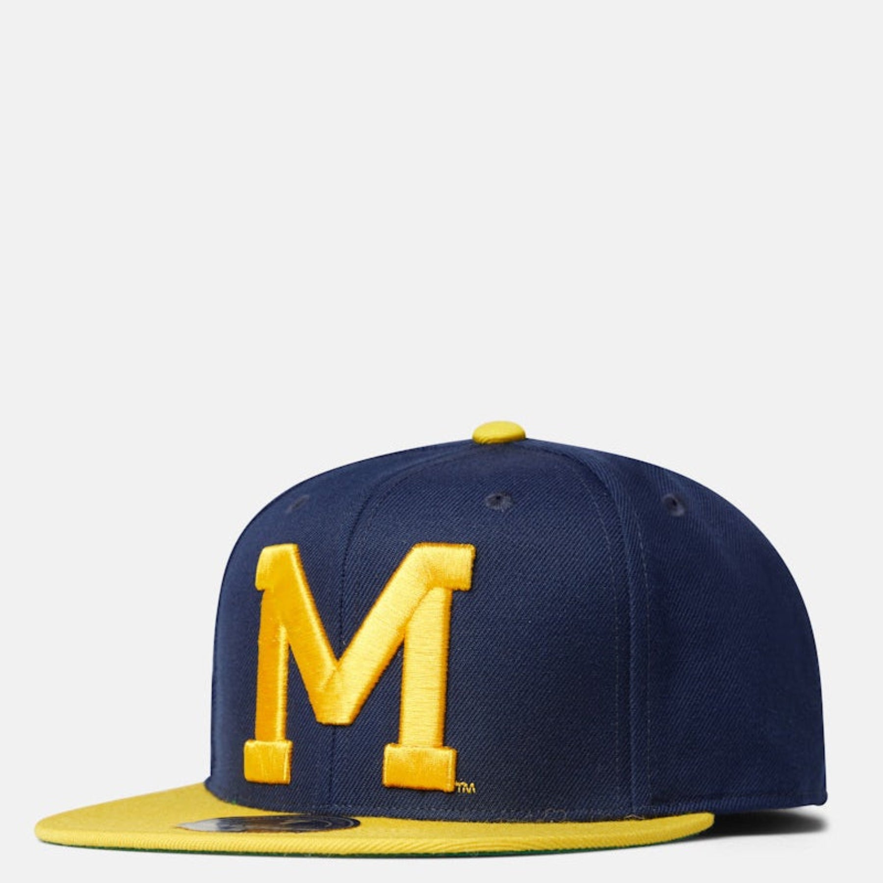 Mens Mitchell & Ness NCAA TEAM 2 TONE 2.0 FITTED MICHIGAN