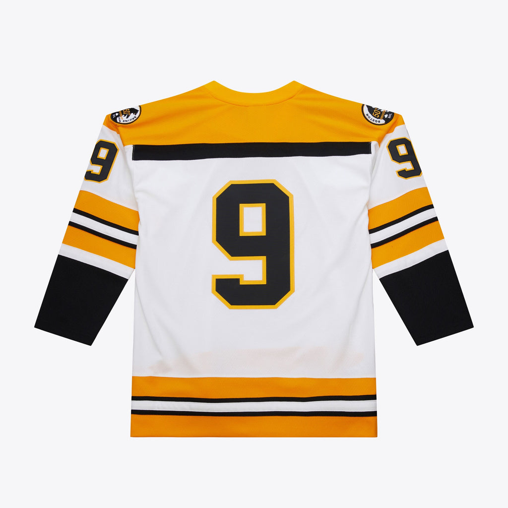 Mens Mitchell & Ness NHL WHITE JERSEY BRUINS 1973 JOHNNY BUCYK