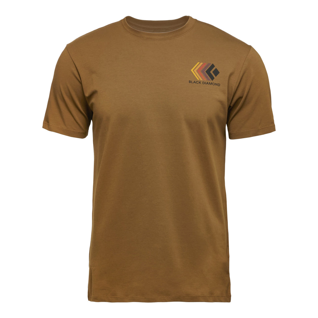 [AP7524407001] MENS BLACK DIAMOND FADED SS SHORT SLEEVE T-SHIRT TEE SHIRT