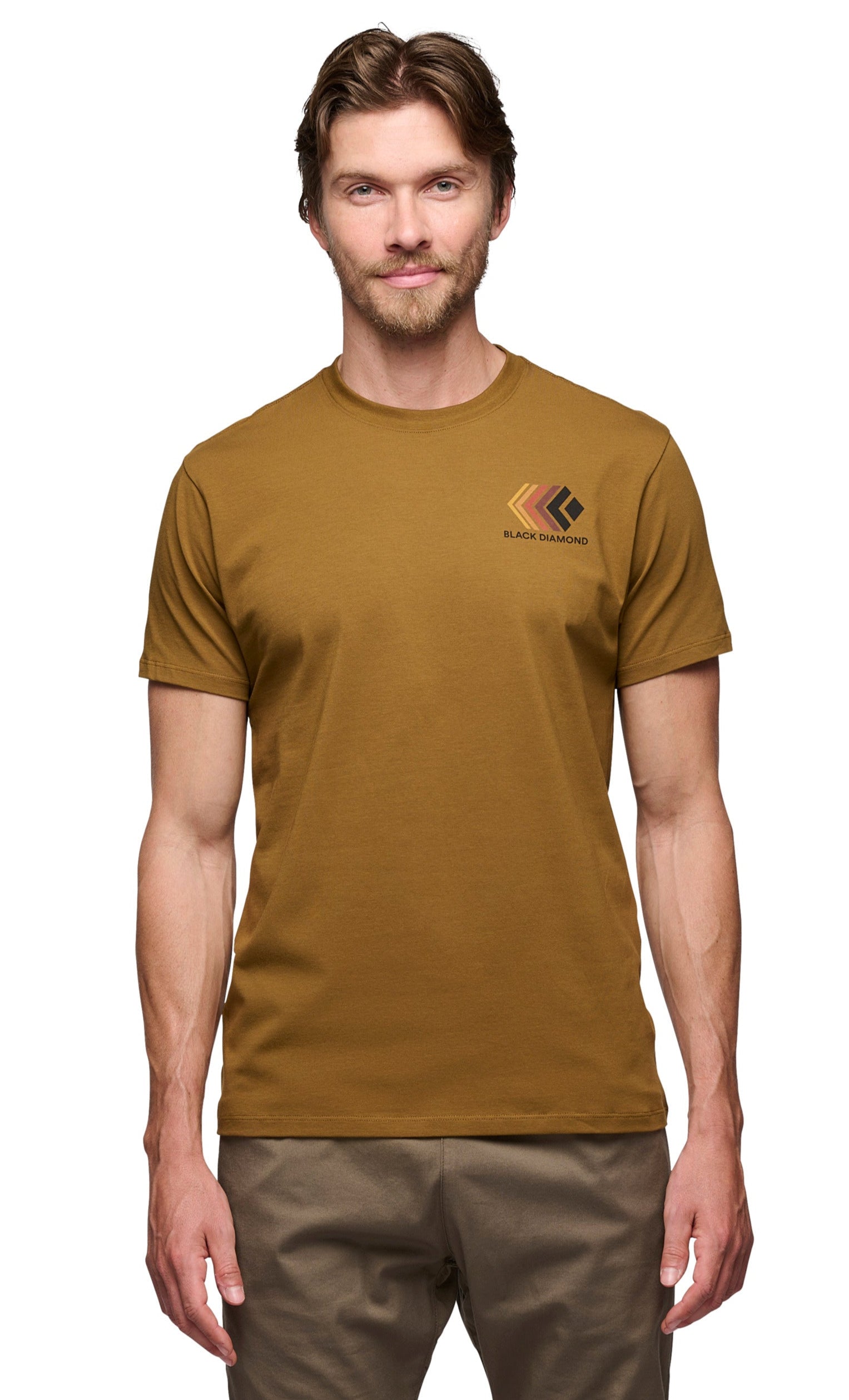 [AP7524407001] MENS BLACK DIAMOND FADED SS SHORT SLEEVE T-SHIRT TEE SHIRT