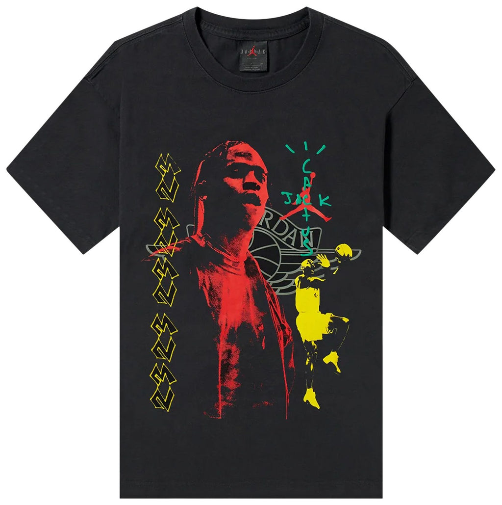 [CK4028-010] MENS AIR JORDAN X TRAVIS SCOTT CACTUS JACK TEE T-SHIRT 'BLACK'