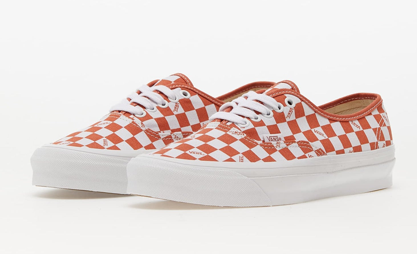 [VN0A5FBD0HL] Mens Vans VAULT OG AUTHENTIC LX 'CHECKERBOARD MECCA ORANGE'