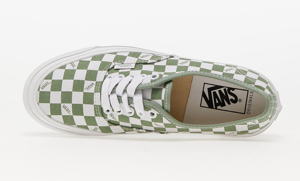 [VN0A5FBDLDN] Mens Vans VAULT OG AUTHENTIC LX 'CHECKERBOARD WHITE LODEN GREEN'
