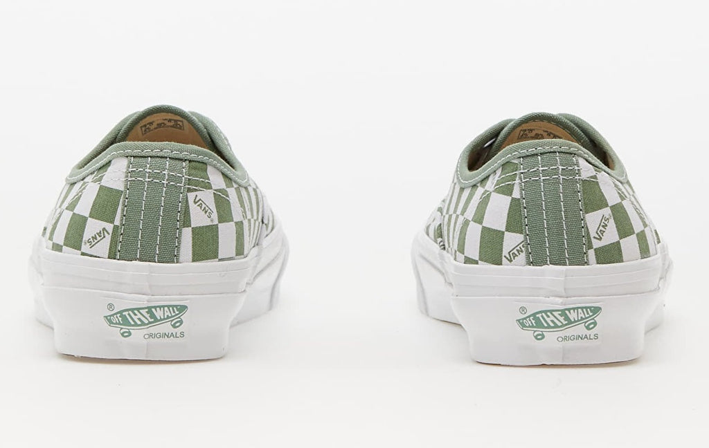 [VN0A5FBDLDN] Mens Vans VAULT OG AUTHENTIC LX 'CHECKERBOARD WHITE LODEN GREEN'