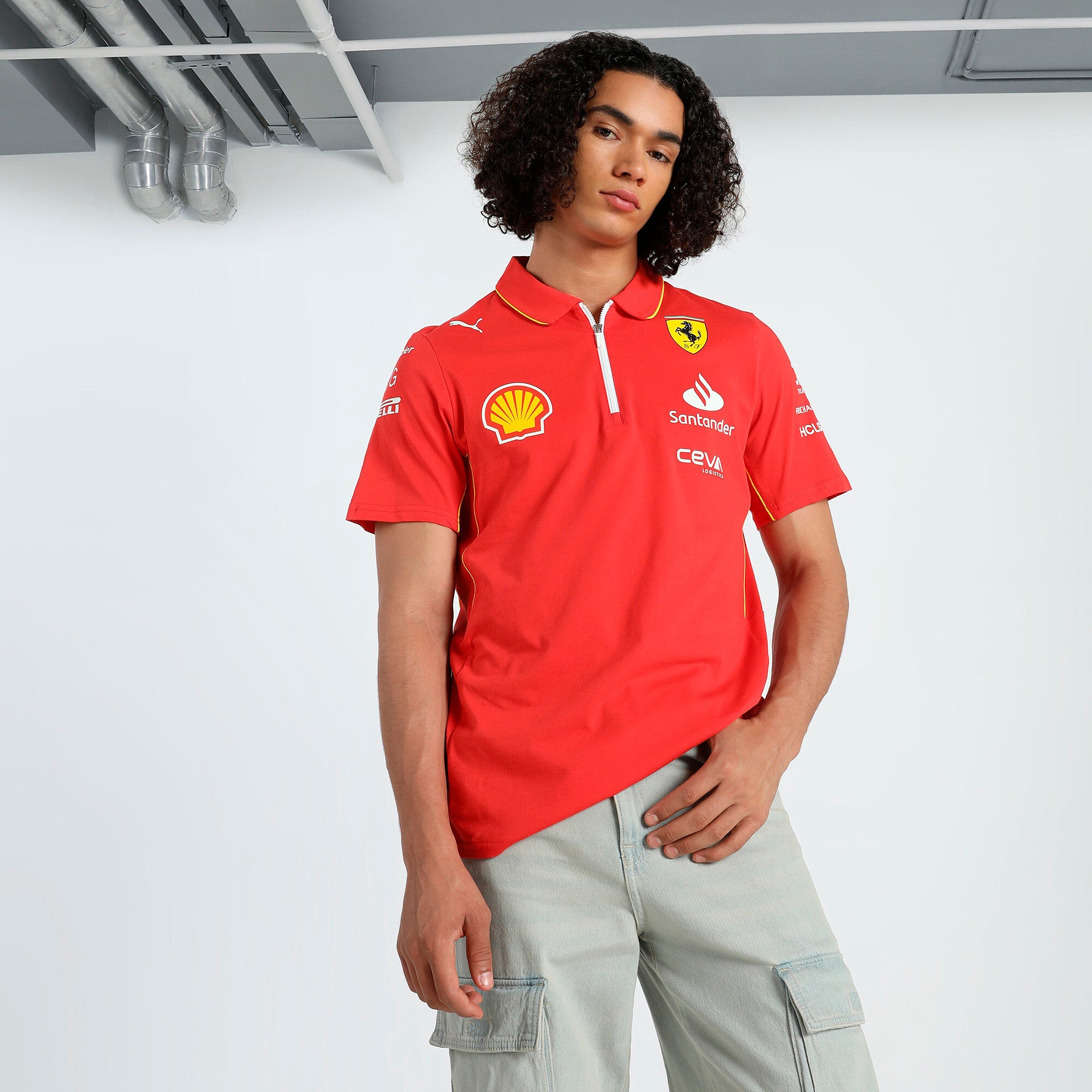 [763602-01] MENS PUMA SF SCUDERIA FERRARI TEAM POLO