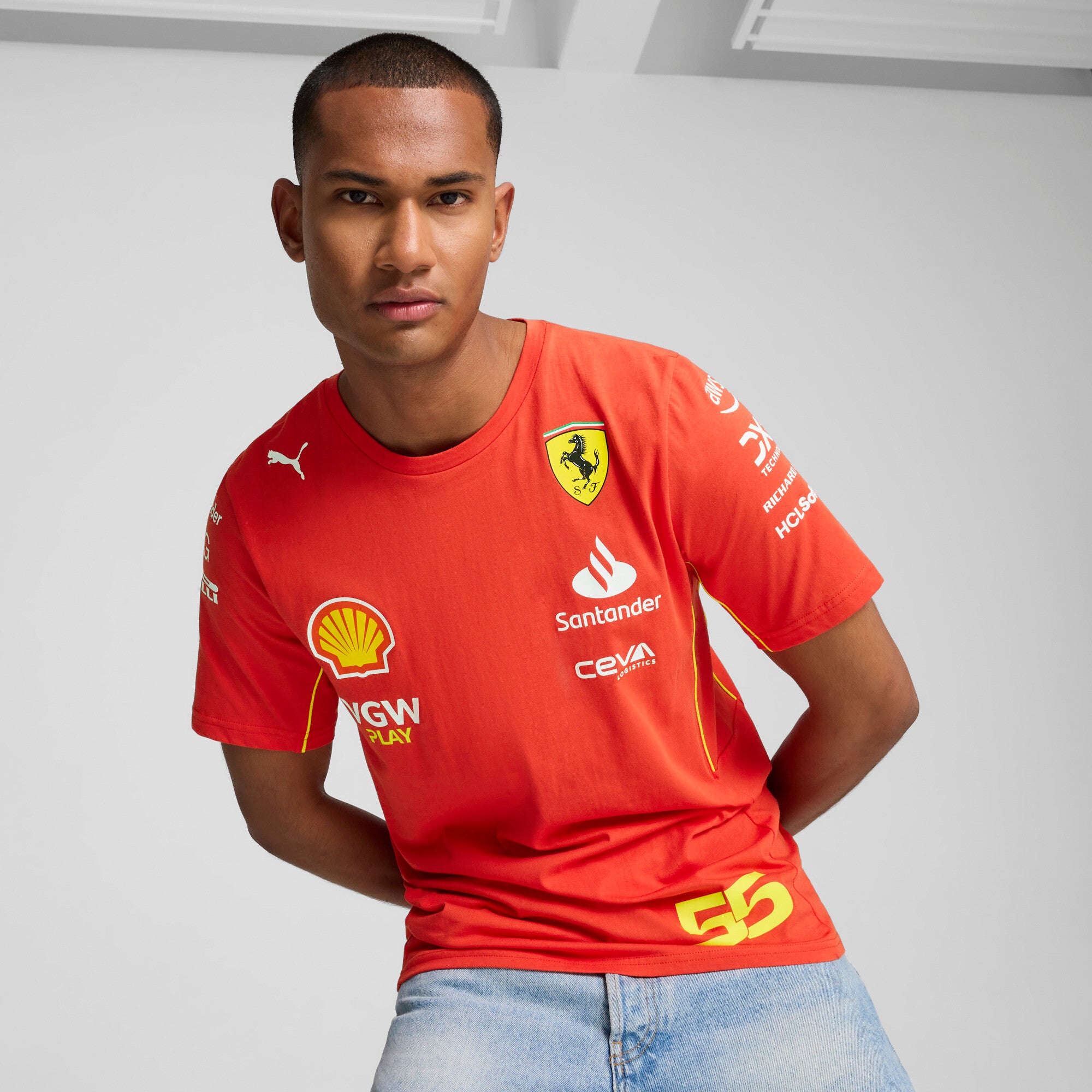 [763604-01] MENS PUMA SF SCUDERIA FERRARI SAINZ TEE