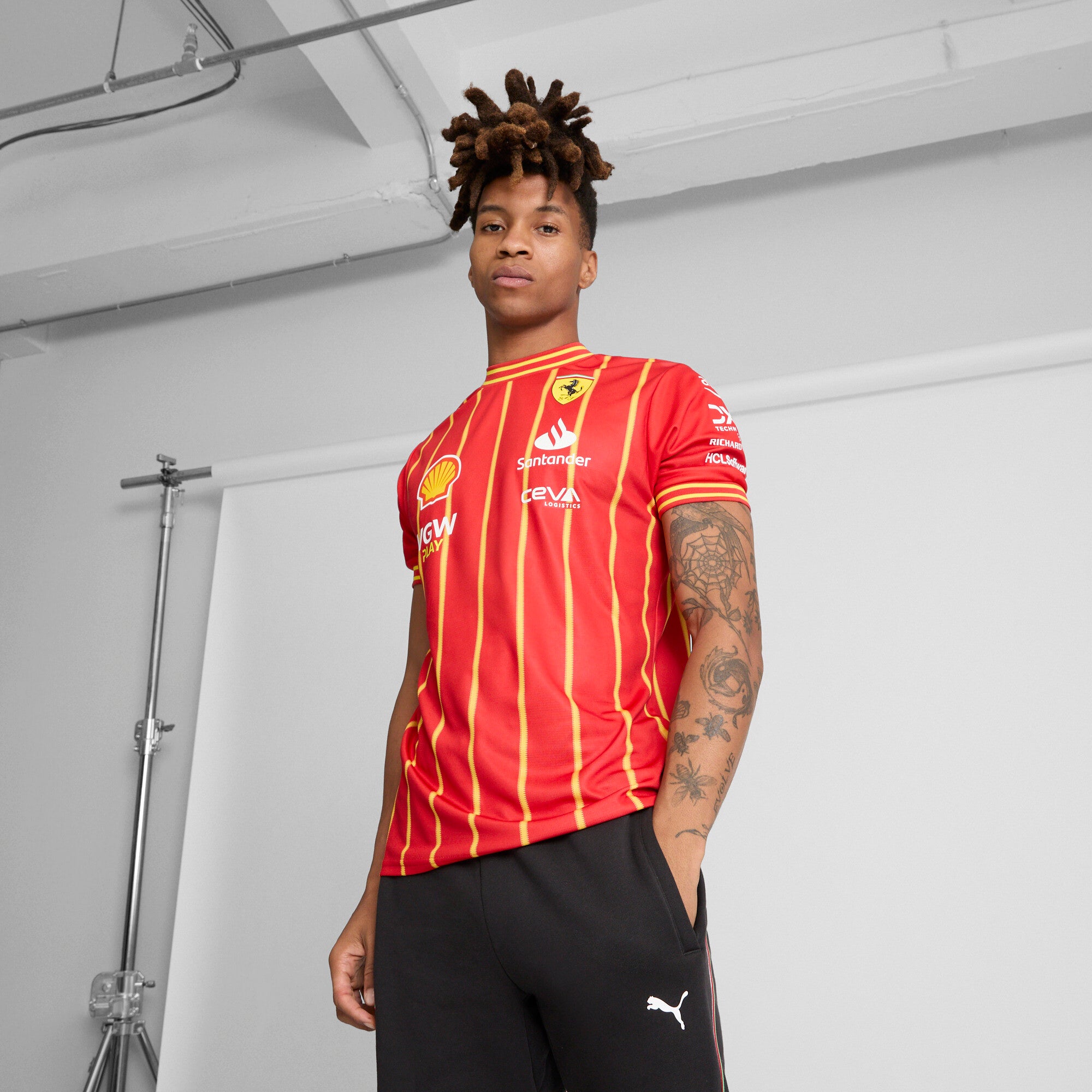 [763608-02] MENS PUMA SF SCUDERIA FERRARI TEAM SOCCER JERSEY
