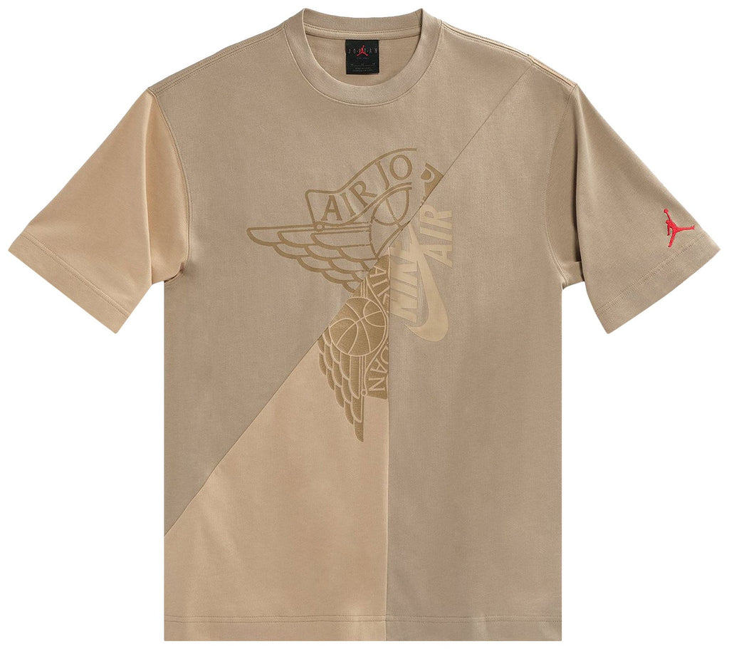 [CW3167-247] MENS AIR JORDAN X TRAVIS SCOTT CACTUS JACK TEE T-SHIRT 'KHAKI/DESERT'