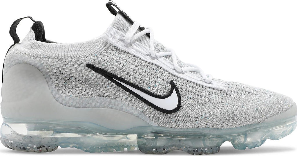 [DH4084-100] Mens Nike AIR VAPORMAX 2021 FK 'WHITE BLACK METALLIC SILVER'