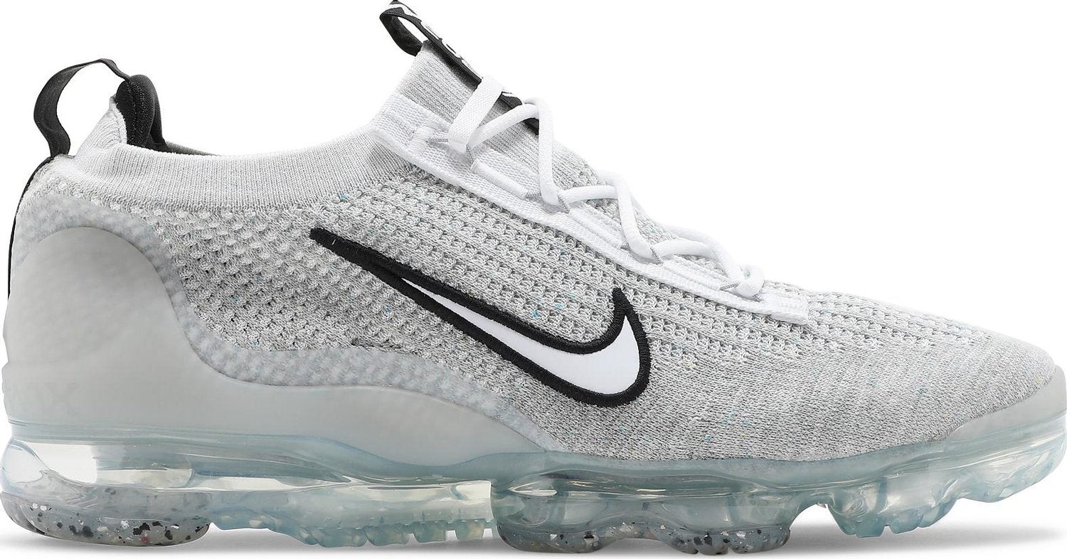 [DH4084-100] Mens Nike AIR VAPORMAX 2021 FK 'WHITE BLACK METALLIC SILVER'