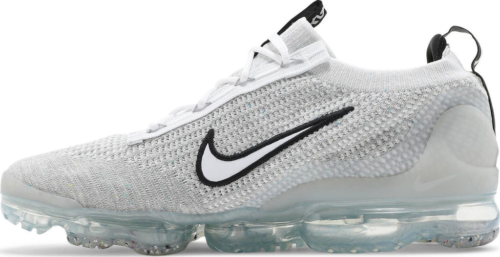 [DH4084-100] Mens Nike AIR VAPORMAX 2021 FK 'WHITE BLACK METALLIC SILVER'