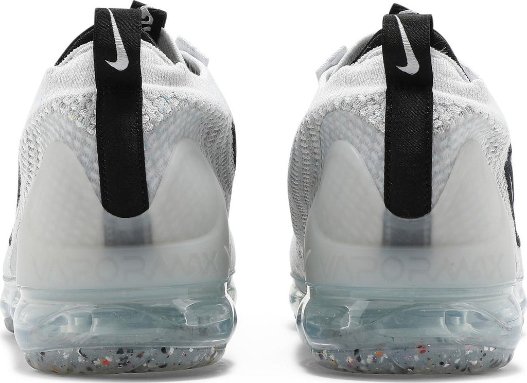 [DH4084-100] Mens Nike AIR VAPORMAX 2021 FK 'WHITE BLACK METALLIC SILVER'