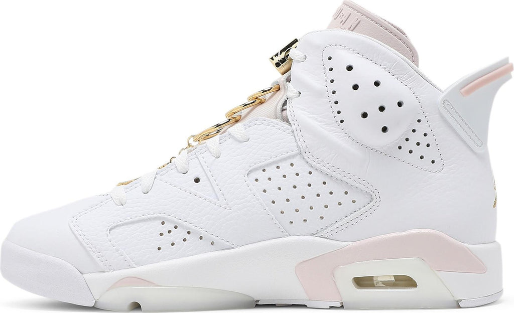 [DH9696-100] Womens Air Jordan Retro 6 'Gold Hoops' (Women's)