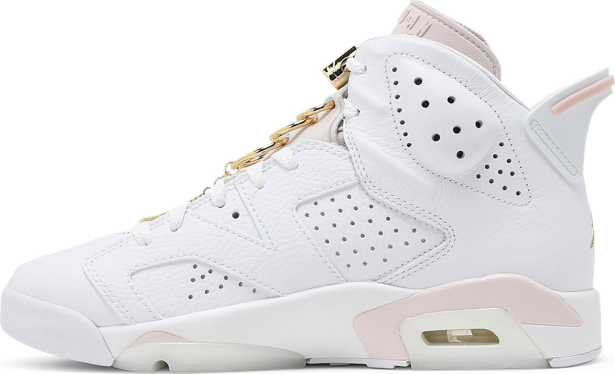 [DH9696-100] Womens Air Jordan Retro 6 'Gold Hoops' (Women's)