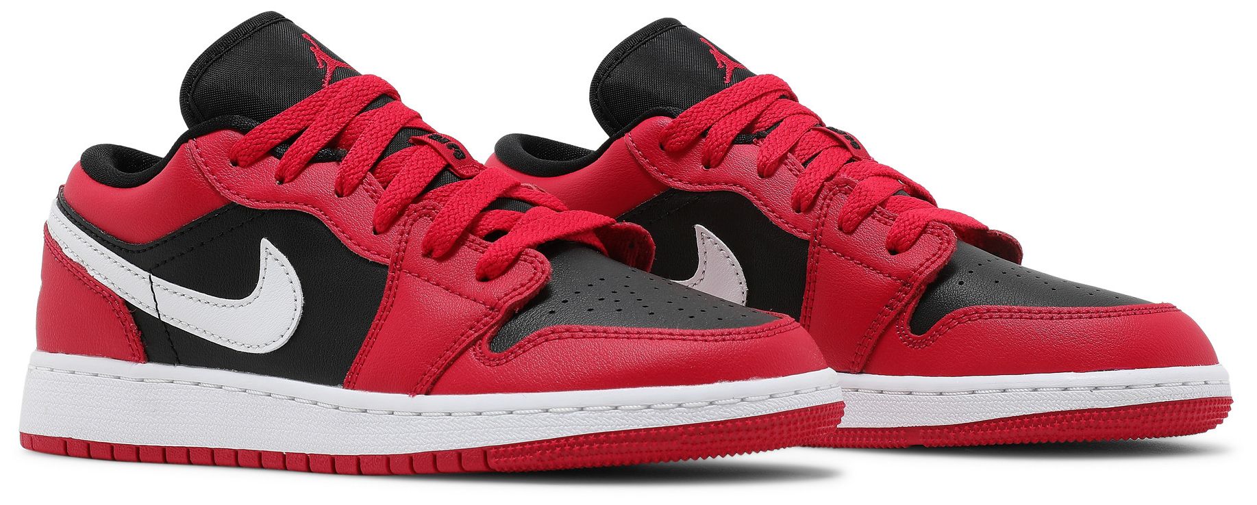 [553560-061] GRADE SCHOOL AIR JORDAN RETRO 1 LOW 'BLACK VERY BERRY' (GS)
